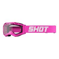 Shot Racegear Assault 2.0 Solid Motorbike Goggles - Gloss Neon Pink