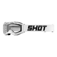 Shot Racegear Assault 2.0 Solid Motorbike Goggles - Gloss White