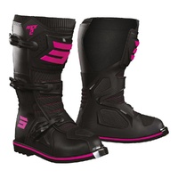 Shot Race 2 Kids Boots - Black/Pink