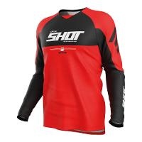 Shot Race Gear Draw Private Jersey - Red
