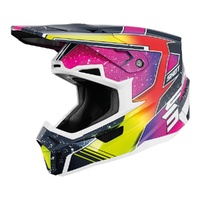 Shot Lite Racing Helmet Pearly - Blue/Neon Yellow
