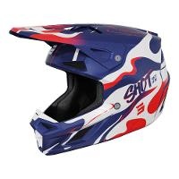 Shot Speed Beast Off Road Helmet Blue/Red Pearly