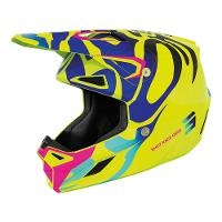 Shot Speed Ghost Kids Youth Off Road Helmet Neon - Yellow Glossy