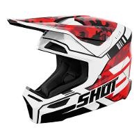 Shot Furious Kid Youth Flash Helmet - Red Glossy