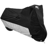 Nelson-Rigg Bike Deluxe Motorcycle Cover Black/Silver Medium