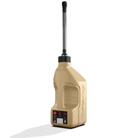 Tuff Jug - Fuel Can With Black Standard Cap Auto Shut Of Spout and View Strip - Desert Tan -10L