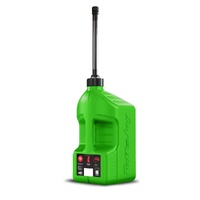 Tuff Jug - Fuel Can With Black Standard Cap Auto Stop Spout and View Strip - Green - 20L