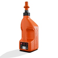 Tuff Jug - 10L Fuel Can With Orange Ripper Cap and View Strip - Orange