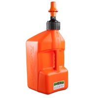 Tuff Jug - Fuel Can With Orange Ripper Cap and View Strip - Orange - 20L