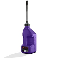 Tuff Jug - Fuel Can With Black Standard Cap Auto Shut Of Spout and View Strip - Purple -10L