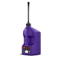 Tuff Jug - Fuel Can With Black Standard Cap Auto Stop Spout and View Strip - Purple - 20L