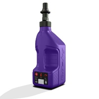 Tuff Jug Fuel Can with Black Ripper Cap with View Strip - Purple -10L
