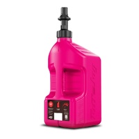 Tuff Jug Fuel Can with Black Ripper Cap with View Strip - Pink -20L