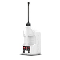 Tuff Jug - Fuel Can With Black Standard Cap Auto Stop Spout and View Strip - White - 20L