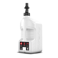 Tuff Jug Fuel Can with Black Ripper Cap with View Strip - White -20L