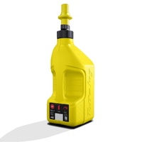 Tuff Jug Fuel Can with Yellow Ripper Cap with View Strip - Yellow -10L