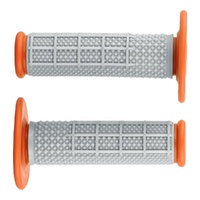 STATES Mx Pro Series Diamond Hand Grips  - Half Waffle - Orange