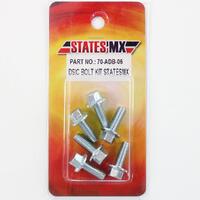 StatesMX Rear Disc Bolts for 2001-2023 Yamaha YZ250F