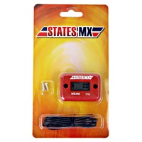 States MX Hour Meter - Red