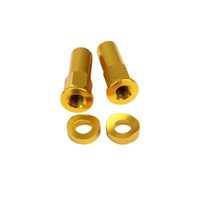 States Mx Rim Lock Nut Kit - Gold
