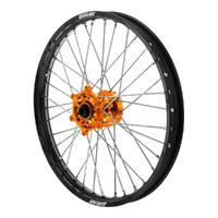 States MX Front Wheel for 2008 KTM 144 SX 21 X 1.6 - Black/Orange