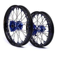States MX Wheel Set for 2017-2024 Husqvarna TC50 - 12/10 Black/Blue