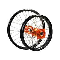 States MX Wheel Set for 2003-2020 KTM 85 SX - 17/14 Black/Orange