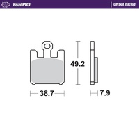 Moto-Master Front Brake Pads for 2005-2008 Kawasaki VN1600 Mean Streak (for one caliper)