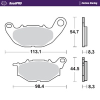 Moto-Master Front Brake Pads for 2017-2026 Yamaha X-Max 300 (for one caliper)