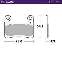 Moto-Master Front Brake Pads for 2019-2021 BMW S1000RR (for one caliper)
