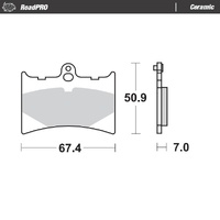 Moto-Master Brake Pads for 1986-1987 KTM 250 GS Enduro (for one caliper)