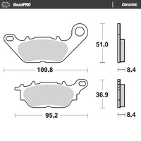 Moto-Master Brake Pads for 2015 Yamaha XC115S (for one caliper)