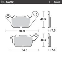 Moto-Master Front Brake Pads for 2019-2025 Yamaha Nmax 155 (for one caliper)