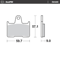 Moto-Master Brake Pads for 2001-2003 Suzuki GSXR1000 (for one caliper)