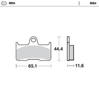 Moto-Master Rear Brake Pads for 2021-2025 CF Moto Cforce 625 EPS Touring (for one caliper)