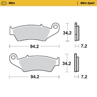 Moto-Master Front Brake Pads for 2004-2026 Honda CRF250R (for one caliper)