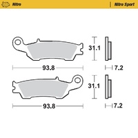 Moto-Master Front Brake Pads for 2016-2020 Yamaha WR450F (for one caliper)