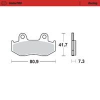Moto-Master Brake Pads for 1984 Honda XR500R (for one caliper)