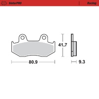 Moto-Master Brake Pads for 2003 Honda NES150 (for one caliper)