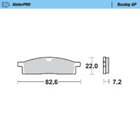 Moto-Master Front Brake Pads for 2002-2026 Yamaha YZ85LW Bw (for one caliper)