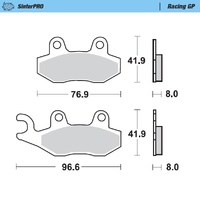 Moto-Master Brake Pads for 1989-1997 Yamaha YZ250 (for one caliper)
