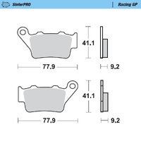 Moto-Master Brake Pads for 2009-2019 BMW F800R (for one caliper)