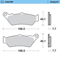 Moto-Master Brake Pads for 2017-2019 Moto Guzzi Mgx-21 (for one caliper)