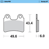 Moto-Master Brake Pads for 2003-2007 Sherco 2.5 Trials (for one caliper)