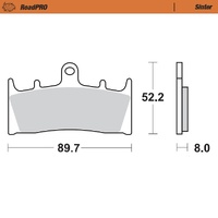 Moto-Master Front Brake Pads for 1996-2002 Kawasaki Zx-7R Ninja