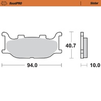 Moto-Master Front Brake Pads for 2004-2006 Yamaha FZ6N