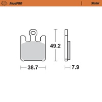 Moto-Master Front Brake Pads for 2004-2006 Kawasaki Zx-12R