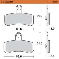 Moto-Master Front Brake Pads for 2011-2014 Harley Davidson 1690 Flstf Fat Boy 103CI