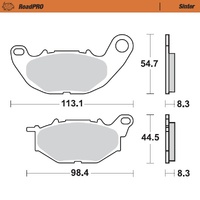 Moto-Master Front Brake Pads for 2017-2026 Yamaha X-Max 300