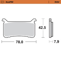 Moto-Master Front Brake Pads for 2018-2025 Honda CBR600RR